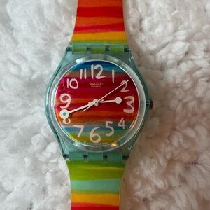 Swatch Watch Color The Sky GS124 Rainbow Wristwatch AG 2003